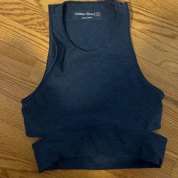 Outdoor Voices Slash Back Cropped Top Bra NWOT small - Picture 3 of 3